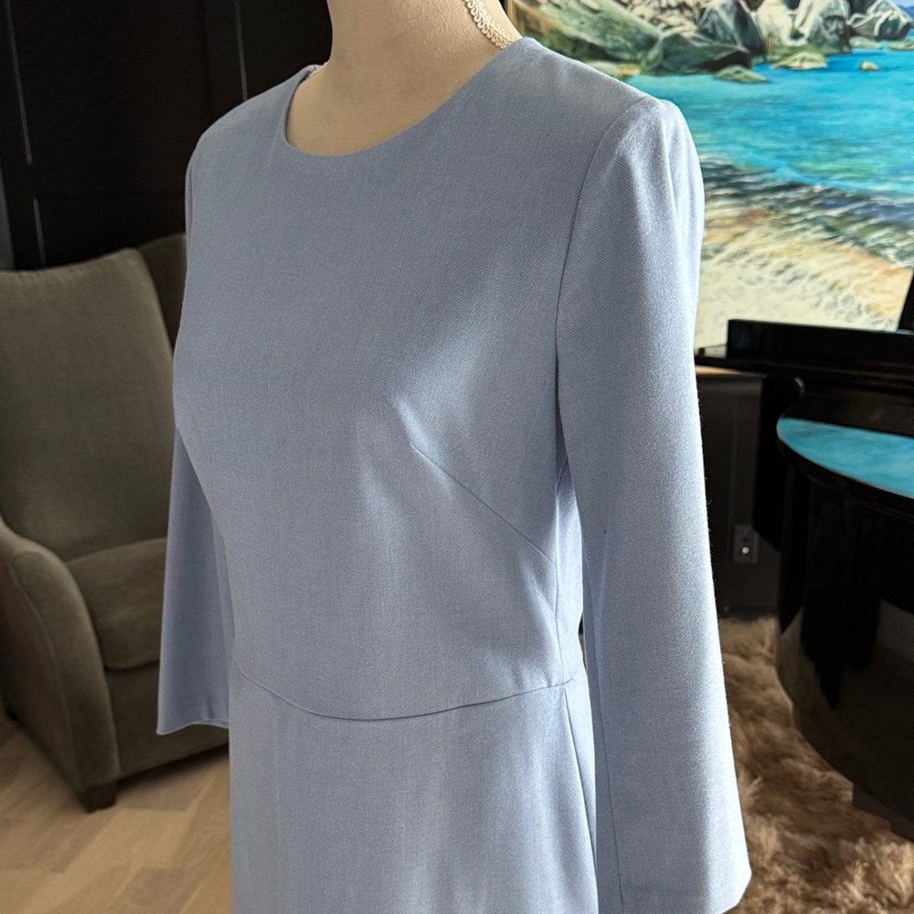Banana Republic Sky Blue Long Sleeve Dress